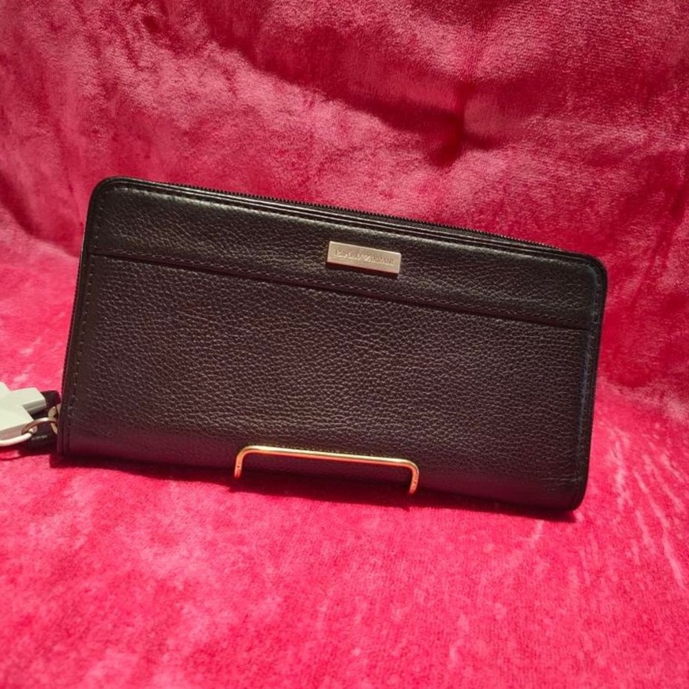 Leather Bifold Zipper Wallet
